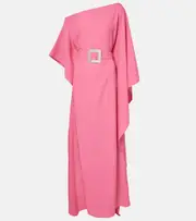[Taller Marmo] Taller Marmo Taylor belted crêpe cady kaftan One Size pink