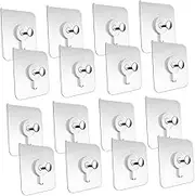 EXAOMBLE 50pcs Picture Hooks for Brick Wall Adhesive Hangers No Drilling Door Rear Hooks