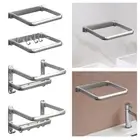 Bathroom Towel Rack Bathroom Hardware Folding Towel Shelf Storage Rack Washbasin