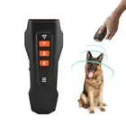 Black And Orange Ultrasonic Dog Bark Control Device Rechargeable Dog Trainer wit