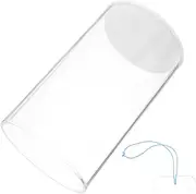 WHAMVOX Modern Acrylic Coin Bank Large Size Tip Jar for Home Restaurant Money Saving Jar Easy-Access Lid