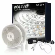 VOLIVO White LED Strip, 32.8ft Dimmable LED Strip 6500K Bright Daylight White...
