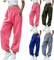 [Gaexia] Womens High Waisted Baggy Sweatpants 2024 Fall Jogger Pants Y2k Trendy Lounge Casual Harem Trousers with Pocket