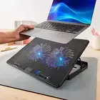 Laptop Cooling Fan Notebook Cooler Stand USB Fan Pad with USB Hub AU Stock