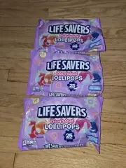 Three Pkg LifeSavers Swirled Lollipops Limited Edition, 75 Total Exp. 1/2026