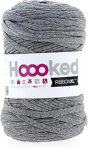 HOOOKED B.V. RXL31 Yarn Ribbon XL Stone Grey, 120 m