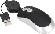 Wired USB Mouse with 68cm Retractable Cable, Computer Laptop Mini Mouse for Children Kids, Plug and Play Small Travel Mouse for Windows98 7 2000 ME XP Vista