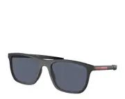 Prada Linea Rossa PS 10WS DG009R Black Rubber Men's Sunglasses - Size 54-19