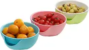 Ciieeo Bowl with Shell Holder Color Snack Storage Box Dish Organizer for Nuts Candies and Fruits Snack Bowl