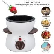 JY Mini Electric Fondue Pot Set With 10 Dipping Forks Chocolate Fondue Pot