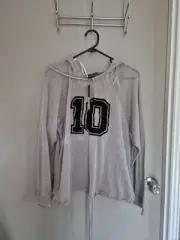 City Chic Xs Ccx Gymwear Mesh Jackets Plus Size 14/16 Grey