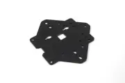 Zebra VESA Mounting Plate for Raspberry Pi 4B, 3B+, 3, Pi 2, and Pi B+ ~ Black