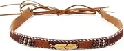 [GRNUS] Hand Made hat Band Vintage Skull Hat Belt for Cowboy Fedora Panama hat
