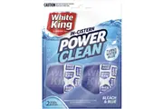 White King Pk2 X 50g Toilet Cleaner Blocks In Cistern Power Clean Bleach And Blue (6x Pack)