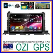 for TOYOTA KLUGER 2014-19 GPS BLUETOOTH HEAD UNIT APPLE CARPLAY ANDROID AUTO CAM