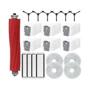 For Q P10 Robot Vacuum Cleaner Accessories Main Side Brush Mop Cloths Dust Bags Hepa Filters