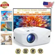 Ultimate Home Theater Projector - 1080P HD, 300" Screen, & One-Step Mirroring