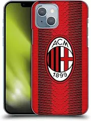 Head Case Designs Official AC Milan Home 2023/24 Crest Set Hard Back Mobile Phone Case Compatible with Apple iPhone 14