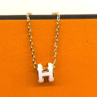 在飛比找Yahoo奇摩購物中心優惠-HERMES 經典MINI Pop H立體簍空橢圓LOGO項