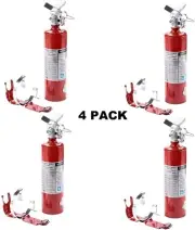 ✅4-NEW 2025 BUCKEYE 2 ½"lb ABC 2025 CERT FIRE EXTINGUISHER W/VEHICLE BRACKET