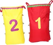 JOINPAYA 2pcs Outdoor Jumping Bag Lightweight Race Training Sack for Fun Family Activities for Boys and Girls Adults Design Bell for Birthdays Picnics