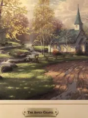 Thomas Kinkade Print THE ASPEN CHAPEL 11x14”