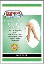 Medical Legware Knee High Stockings 20-30mmhg (Beige) X-Large