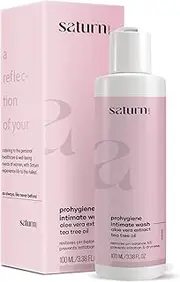 Saturn by GHC Intimate Wash for Women with Aloe Vera Extract & Tea Tree Oil, Liquid Wash Prevents Dryness, Itchiness And Irritation, Balances PH, Paraben Free, 100 ml