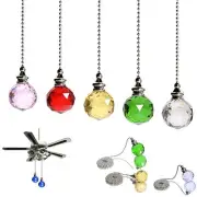 Crystal Ball Prism Suncatcher 56cm Hanging Chandelier Crystals Beads Chain Clear