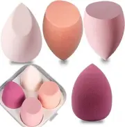 Uandhome Makeup Sponge Blender Set 4 Pack, Blender Beauty Foundation Blending Sp