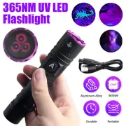 365nm 3LED Flashlight Portable UV Light Blacklight Pet Urine Scorpion Detector