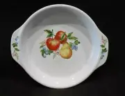 ❤️ NEW Corelle CHUTNEY PIE PLATE 9" White Stoneware Handles Fruit Deep Dish