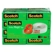 3M Scotch Magic Tape 810 19mmx25m Boxed Pack of 8 GNS-61672