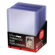 Ultra Pro Tobacco Toploaders Pack Of 25 Toploads 35 PT 25ct Allen Ginter Minis
