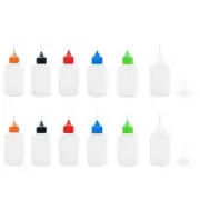 12Pack Precision Tip Applicator Bottles for DIY Paper Quilling Craft with Funnel