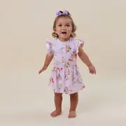 Snuggle Hunny Major Mitchell Short Sleeve Organic Dress