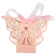 50pcs Butterfly Wedding Favour Box Birthday Party Gifts Candy Boxes () B9U56602