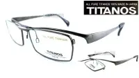 在飛比找Yahoo!奇摩拍賣優惠-#嚴選眼鏡#= TITANOS = 高級100%帝王純鈦 銀