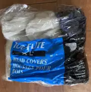 Top Flite XL Head Covers 3 pack Fits Clubs 1-3-X New Two white one Blue