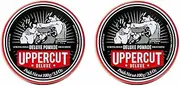 Uppercut Deluxe Deluxe Pomade, Mens Pomade High Shine and Strong Hold, Water Based Pomade for Men, Mens Hair Product for Classic Looks for Short to Medium Lengths 2x 100g