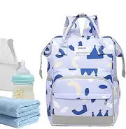 Baby Backpack | Large Diaper Bag With Pockets | 40x25x17cm Travel Tote For Moms | Spacious Changing Bag For Baby Bottles,