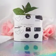 11 pack Double Hearts Disposable Camera, wedding, anniversary F50346