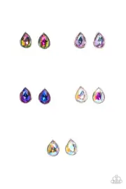 Paparazzi Starlet Shimmer Tear Drop Post Back Earrings - KIDS - NWT