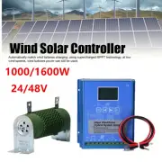 2000W 12/24/48V MPPT Solar Wind Hybrid Wind Turbine Generator Charge Controller