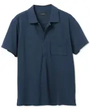 Junk Food Men's Elliot Short Sleeve Fashion Polo Shirt in Open Blue-Size Small
