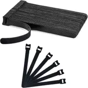 100PCS 15cm Releasable Cable Strap - Adjustable Strap Wire Management, Cable Organiser Straps Hook and Loop, Reusable Fastening Cable Ties - Secure Organization for Wires, Cord Ties
