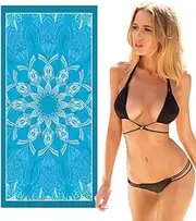 Microfiber Beach Towel | Sand Free Big Travel Blanket - Quick Dry Soft Microfiber Extra Large Towels for Adults, Women, Men, Gym