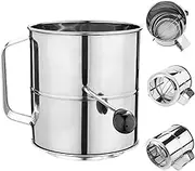 Hand Sifter for Baking - Stainless Steel Icing Sugar Sifter - Hand Cup Sifter for Baking Cakes, Pastries, Pies, Cupcakes and Desserts