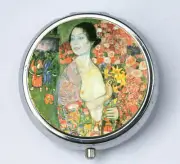 Klimt The Dancer PiLL case pillbox pill box holder Art Nouveau fine art painting