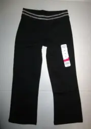 Jumping Beans Girls Size 5 Elastic waist black stretch bootcut Pants NWT